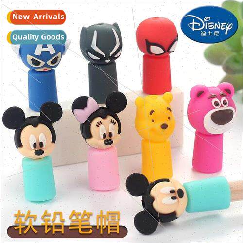 Plastic Pencil Cap Soft Rubber Children Cartoon Pencil Cover