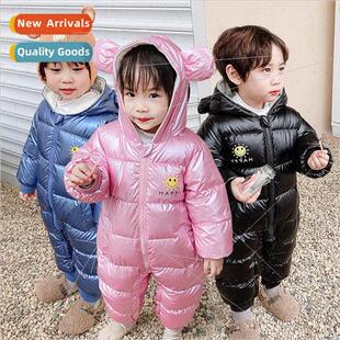 2022 new men and women baby crawling crawling clothes winter
