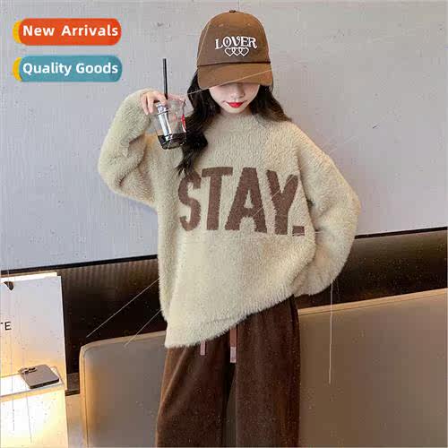 Girls thickened sweater winter new childrens 适用eign winter