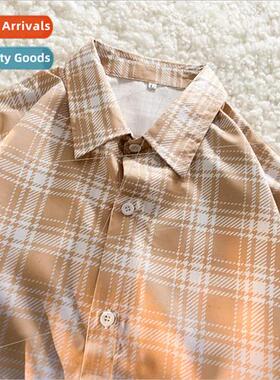 Spring and Autumn gradient color long-sleeved shirt mens nd