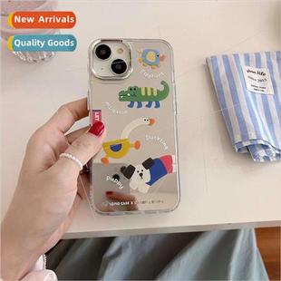 适用 14pro Animal Case iPhone Duck Head Long Mirror Funny