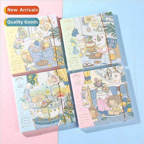 Square handbook lemon mint holiday diary notebook diy cute b