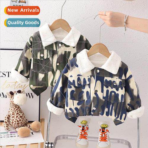 Boys wear winter padded suit infant children handsome Korean