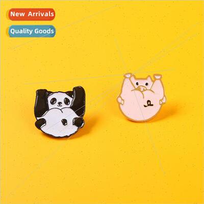 Panda and Piggy Cute Brooch Waist Pin Fixed Button Scarf Lap
