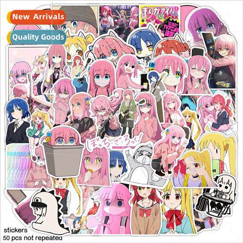 New 50 Lonely Rock Boogie Jam Anime Stickers Music Rock Hand