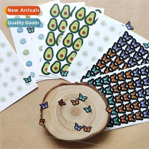 Graffiti stickers mini butterfly avocado series handbook gir