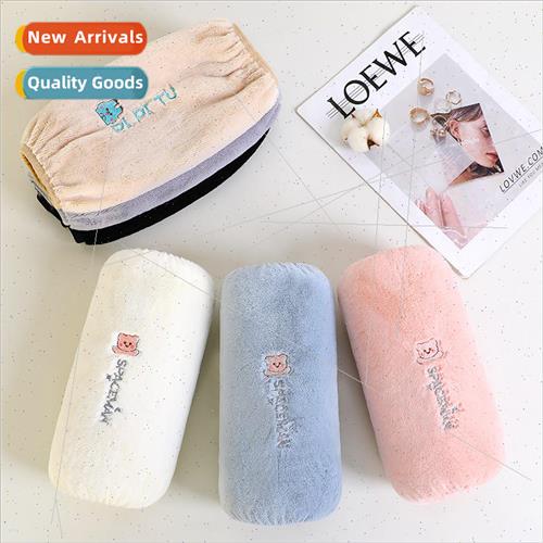 New long plush sleeve cover ladies long cartoon thickened do