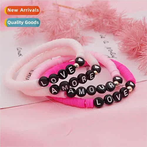 New bohemian fashion hand jewelry solid color soft ceramic p