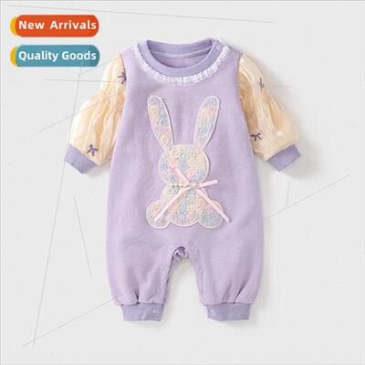 Baby Autumn Dress Clothes Female Baby Bodysuit Full Moon Pri