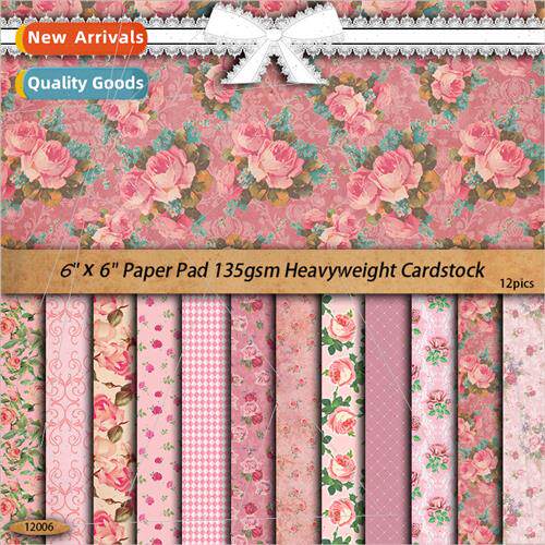 Pink color system 12 pcs material paper foldable handbook de