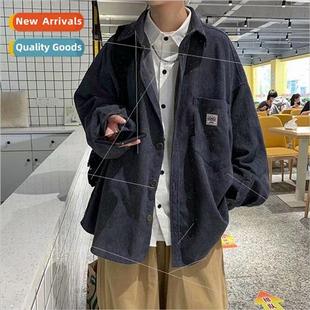 Hong Kong fall jacket loo and boys spring Corduroy Japanese