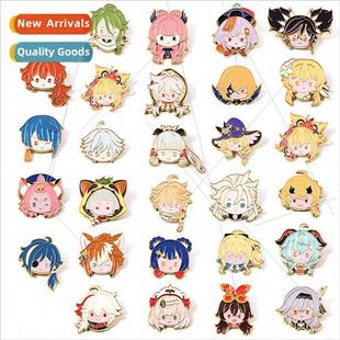 Raiden General Wendy God Dahlia Badge Walnut Metal Brooch