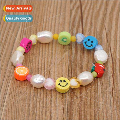 ins Japan and  Korea  sweet wind colorful fruit smiley brace