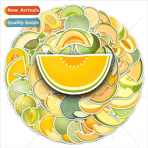 51 cantaloupe cartoon fruit melon food graffiti waterproof d