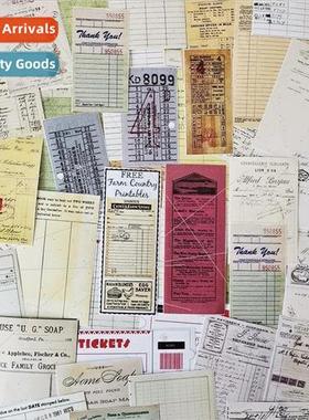 junk journal vintage sticky note ticket material pack 53 pcs