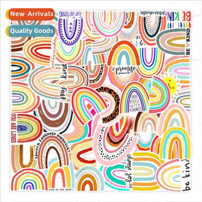 50 pcs rainbow bridge cute stickers car luggage stationery n
