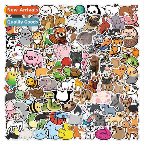 200 cartoon cute animals graffiti stickers trolley bags lugg