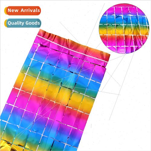 2023 Party Party Dazzle Square Rain Curtains Birthday Party