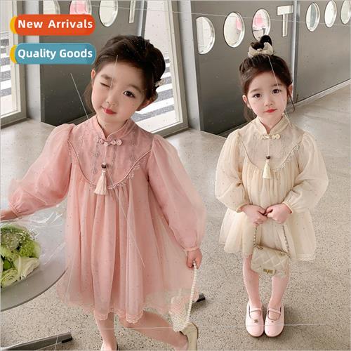 2023 new childrens clothing girls fashion dress spring  in s