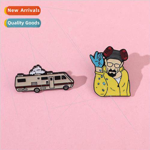 Cartoon film and   creative badge Desperado character brooch