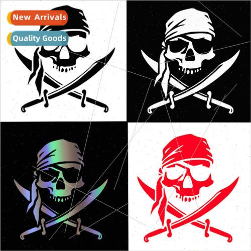 Car stickers window glass decoration skull pirate pattern bo