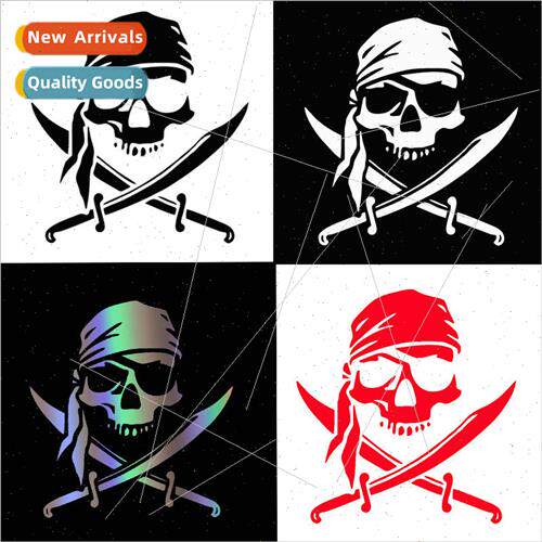 Car stickers window glass decoration skull pirate pattern bo