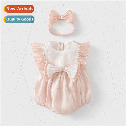 Baby onesie female baby clothes 2023 summer thin section sho