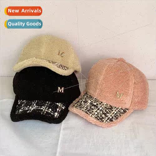 Autumn and winter hat female cashmere cotton M label basebal