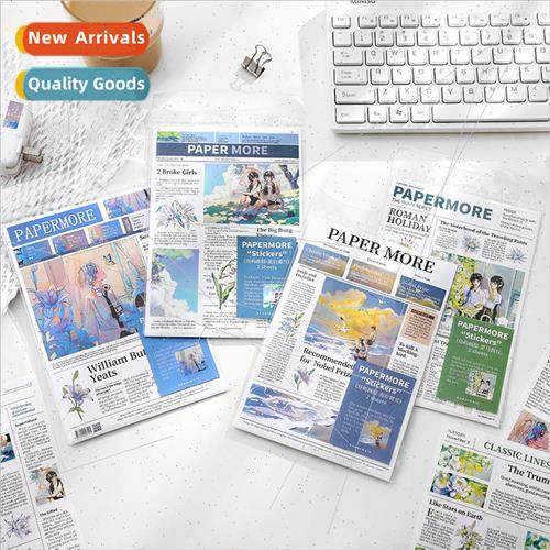 Stickers Island Pictorial Series Fresh terature Comic Landsc