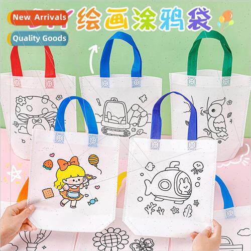 Childrens Handmade DIY Painting Doodle Bag Kindergarten s Ca