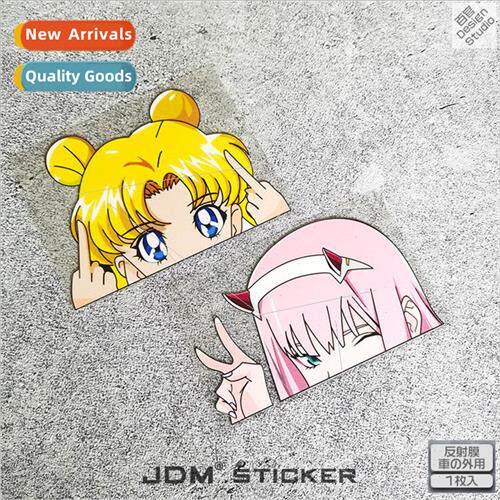 JDM beauty girl car stickers glass window decoration persona
