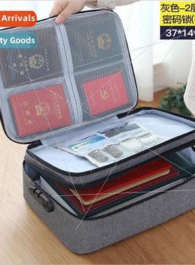 Multi-functional document bag large capacity storage bag pas
