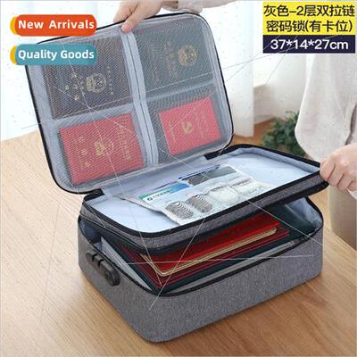 Multi-functional document bag large capacity storage bag pas