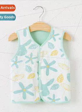 Baby vest cotton padded spring autumn and winter outside the