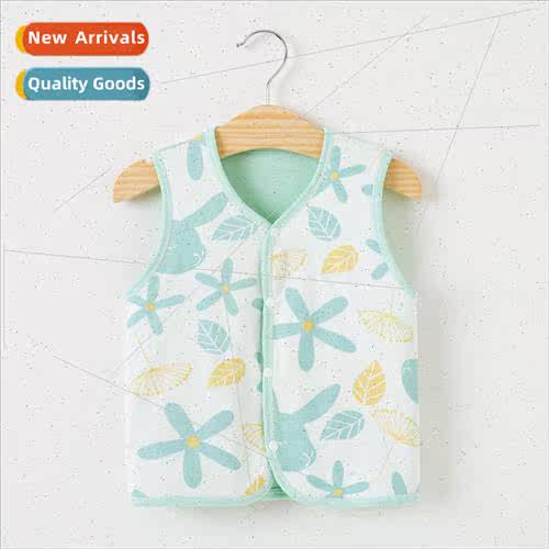 Baby vest cotton padded spring autumn and winter outside the