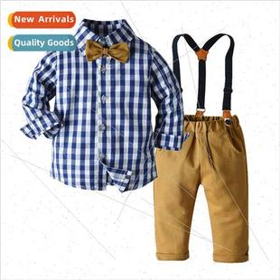 sleeved boy pants back shirt long suit spring little boys