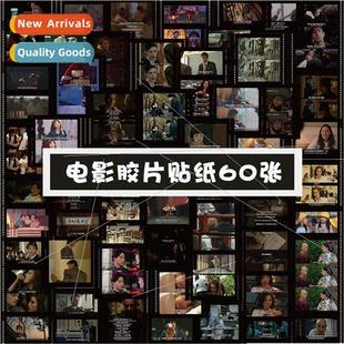 stickers classic line vintage film clips deco movie