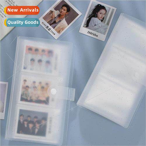 Transparent button business card organizer Gooka handbook lo