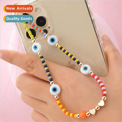 22 years model spring and summer cell phone chain glass rice
