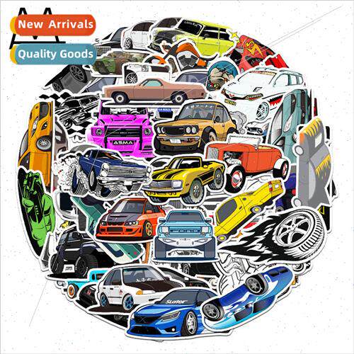 61 modified car cartoon graffiti stickers luggage refrigerat