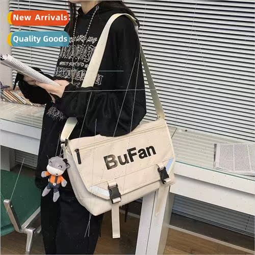 Large capacity reflective diagonal backpack female 2022 new