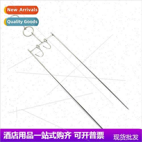 Stainless Steel Suckling Pig Hooks Thickened Square with Hoo