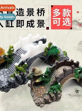 Aquarium aquascape bridge resin dodge pavilion bridge turtle