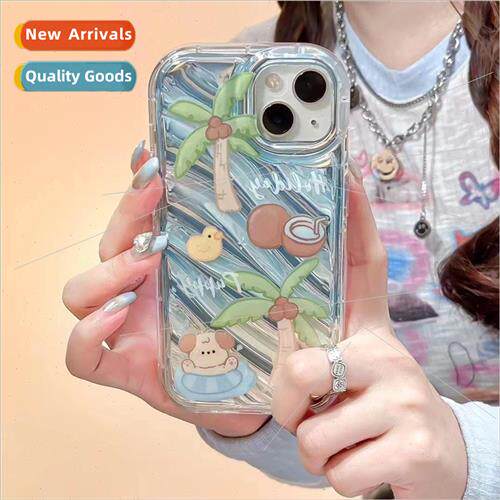 Summer Coconut Dog IPhone14ProMax Inside Stripe Apple 13PRO