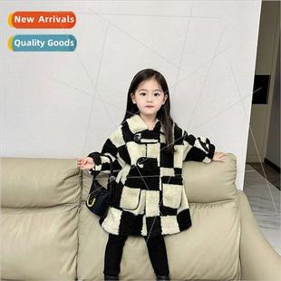 winter new girls fall pla clothing and childrens 2023 Korean
