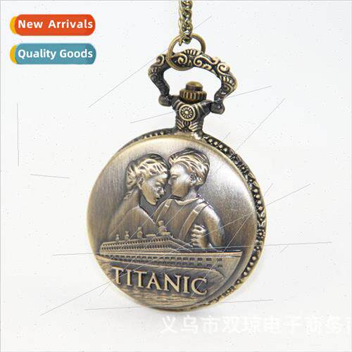Blockbuster Titanic Jack Ross Pocket Watch Necklace Sweater