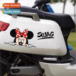 2.8 electric motorcycle car stickers Mickey Minnie cartoon a