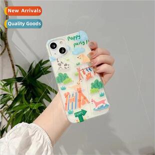 ins summer camping IPhone14ProMax Double Sided Apple 12/13 Z