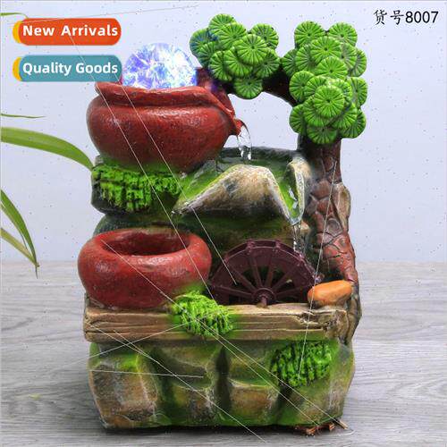 Creative home decorations desktop fountain water fish tank h