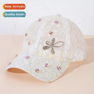 cap hun hat flower fashion summer tongue duck female new The
